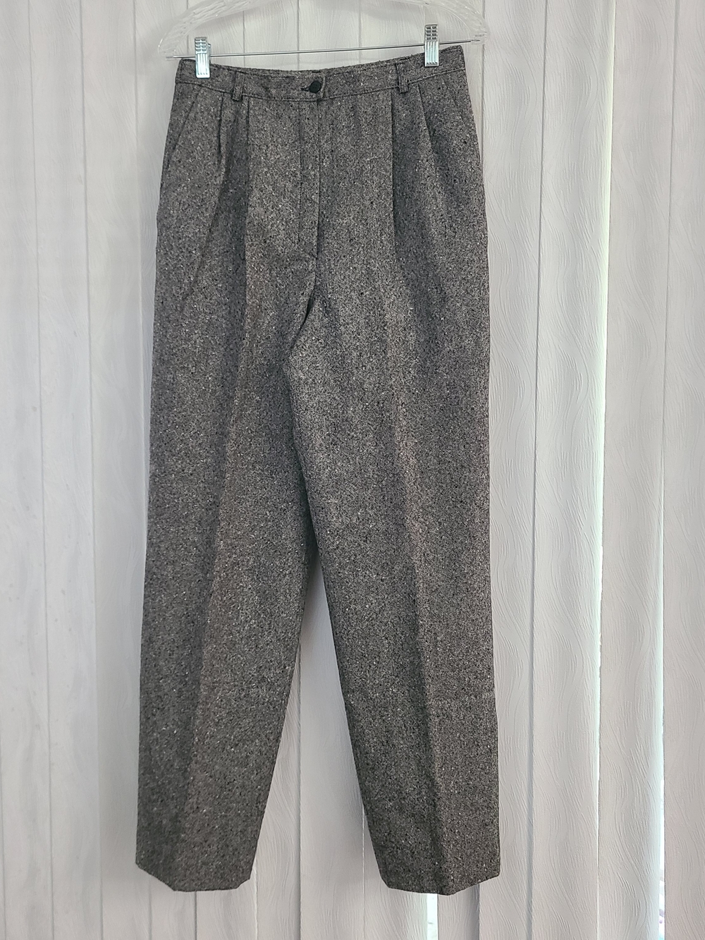 Vintage Pendleton Womens 10 Gray Virgin Wool Pleated Office Career Work Pants